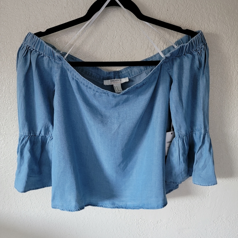 Forever 21  Contemporary Off The Shoulder Shirt
